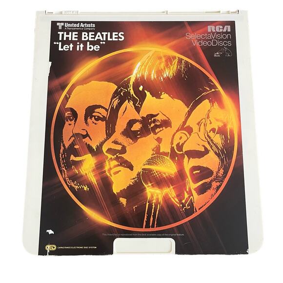 THE BEATLES LET IT BE 1981 RARE CED VideoDisc RCA SelectaVision OUT OF PRINT HTF